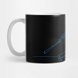 Line Art – Baseball Batter Mug